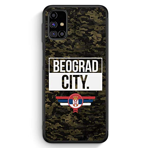 Beograd City Camouflage Serbien - Silikon Hülle für Samsung Galaxy A13 - Motiv Design Serbisch Serbia Srbija Belgrad - Cover Handyhülle Schutzhülle Case Schale von MUNIQASE