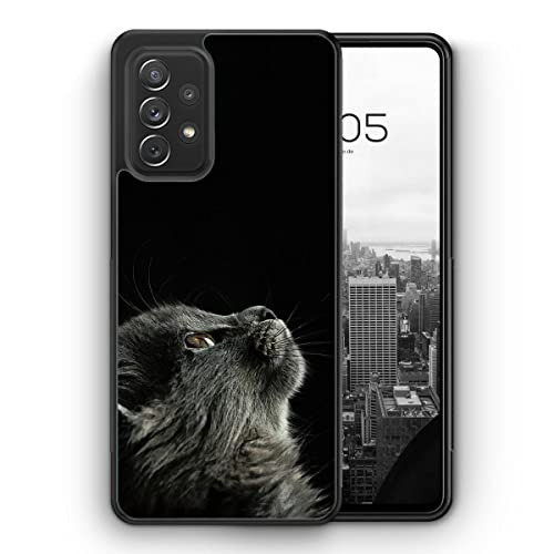 MUNIQASE Katze Himmel - Silikon Hülle für Samsung Galaxy A23 4G 5G - Schöne Süße Tier Katzen Frauen Damen Mädchen Hübsche Schutzhülle Handyhülle Case Cover von MUNIQASE