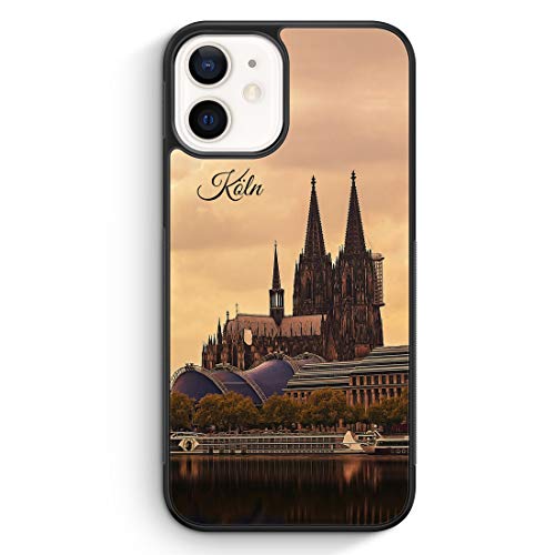 MUNIQASE Panorama Köln Kölner Dom - Silikon Hülle für iPhone 13 - Motiv Design Skyline Silhouette Schön - Cover Handyhülle Schutzhülle Case Schale von MUNIQASE