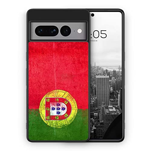 MUNIQASE Portugal Grunge - Silikon Hülle für Google Pixel 8 Pro - Portugiesische Schutzhülle Handyhülle Case Cover von MUNIQASE