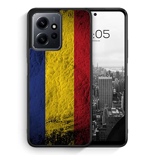 MUNIQASE Rumänien Splash Flagge - Silikon Hülle für Xiaomi Redmi Note 12 4G - Rumänische Schutzhülle Handyhülle Case Cover von MUNIQASE