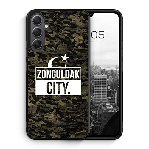 MUNIQASE Zonguldak City Camouflage - Silikon Hülle für Samsung Galaxy S24 FE - Türkische Städte Camouflage Militär Schutzhülle Handyhülle Case Cover von MUNIQASE