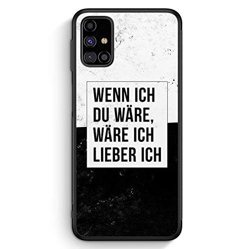 Wenn Ich Du Wäre - Silikon Hülle für Samsung Galaxy A13 - Motiv Design Cool Witzig Lustig Spruch Zitat Grunge - Cover Handyhülle Schutzhülle Case Schale von MUNIQASE