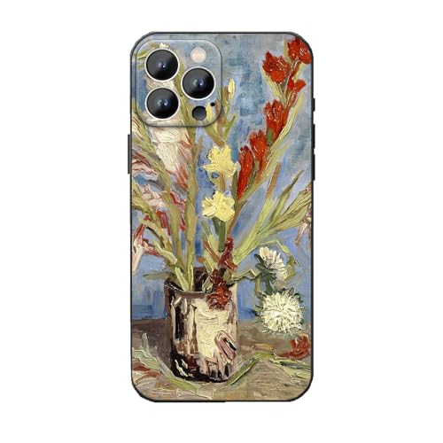 MURLEBAY Kompatibel mit iPhone 16 Pro Hülle, Phönix Flower von Van Gogh Aesthetic Art iPhone Hülle für Damen und Herren von MURLEBAY