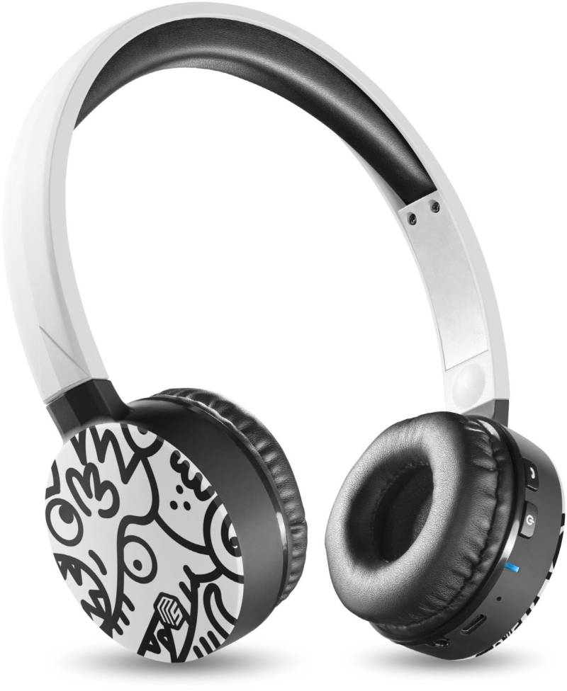 BT Headphone kabelloser On-Ear Kopfhörer Fantasy Grafitti von MUSIC SOUND