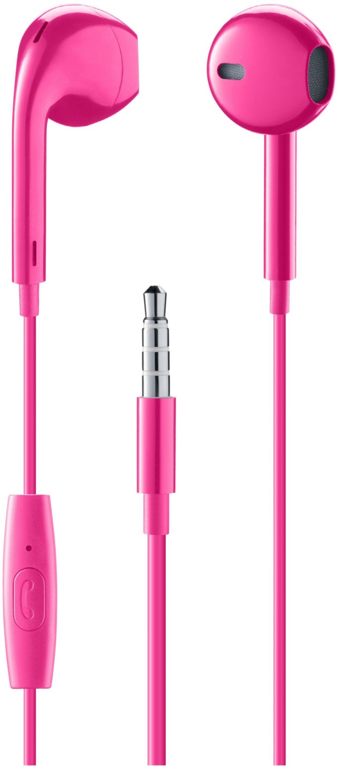 Earphones Capsule In-Ear-Kopfhörer mit Kabel pink von MUSIC SOUND