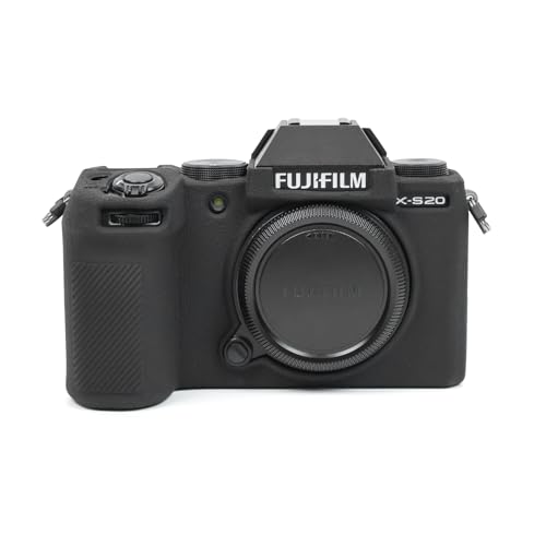 MUZIRI KINOKOO Fuji XS20 Tasche, weiche Silikon-Schutzhülle für Fuji XS20 X-S20 Digitalkamera – Kratzfeste, schlanke Fuji XS20/X-S20 Silikonhülle – Schwarz von MUZIRI KINOKOO