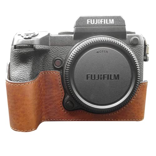 MUZIRI KINOKOO GFX 50S Kameratasche Echtleder Kamera Halbtasche für Fuji GFX 50S Gfx50s Kamera Schutztasche Braun MUZIRI KINOKOO GFX 50S Kameratasche Echtleder Kamera Halbtasche für Fuji GFX 50S Gfx50s Kamera Schutztasche Braun von MUZIRI KINOKOO
