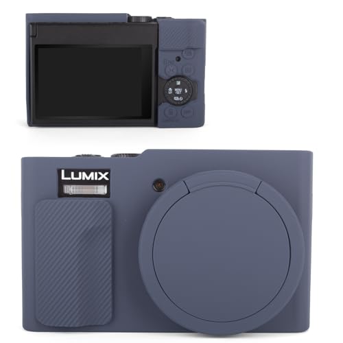MUZIRI KINOKOO Silikon Tasche kompatibel mit Panasonic Lumix DC-TZ99 Digitalkamera – Weiche Gummi-Schutzhülle mit Abnehmbarer Objektivabdeckung Linsenabdeckung - rutschfest & Kratzfest - Dunkelblau MUZIRI KINOKOO Silikon Tasche kompatibel mit Panasonic Lumix DC-TZ99 Digitalkamera – Weiche Gummi-Schutzhülle mit Abnehmbarer Objektivabdeckung Linsenabdeckung - rutschfest & Kratzfest - Dunkelblau von MUZIRI KINOKOO