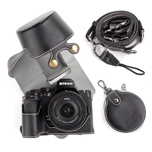 MUZIRI KINOKOO Tasche für Nikon Z50 II Kamera, PU Leder Schutzhülle für Nikon Z50 II/Z50II Kamera mit DX 16-50mm f/3.5~6.3 Objektiv - mit Schultergurt & Aufbewahrungstasche - Schwarz MUZIRI KINOKOO Tasche für Nikon Z50 II Kamera, PU Leder Schutzhülle für Nikon Z50 II/Z50II Kamera mit DX 16-50mm f/3.5~6.3 Objektiv - mit Schultergurt & Aufbewahrungstasche - Schwarz von MUZIRI KINOKOO