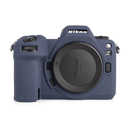 MUZIRI KINOKOO Weiche Silikon Hülle kompatibel für Nikon Z6 III Z 6III Z6III Digitalkamera, Schutz kameratasche für Nikon Z6-III Z 6III Kamera, Anti-Rutsch & Anti-Kratzer - Blau von MUZIRI KINOKOO