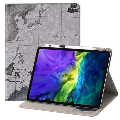 MVRYCE Case für iPad Air 11 Zoll Case 6th Generation M2 2024, PU Leder Stand Cover w/Card Slots Hard Back Shell Folio Schutzhülle für iPad Air 11 Zoll Case M2 2024 (Y03) von MVRYCE