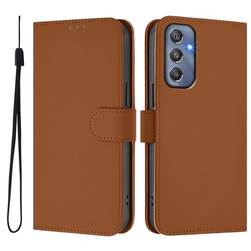 Handyhülle für Galaxy M34 5G Leder, Ultra Slim Hüllen mit Kartenfächern und Standfunktion Premium Leder Brieftasche Flip Klappbare Magnetische Hüllen kompatibel mit Samsung Galaxy M34 5G/F34 5G von MXFDOKD