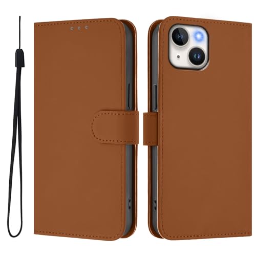 Handyhülle für iPhone 13 Mini Leder, Ultra Slim Hüllen mit Kartenfächern und horizontaler Standfunktion Premium Leder Brieftasche Flip Klappbare Magnetische Hüllen kompatibel mit Apple Phone 13 Mini von MXFDOKD