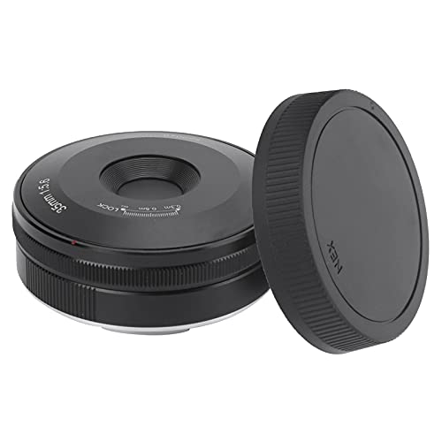 MXGZ 35 mm F5.6 Objektiv, Kameraobjektiv tragbar, ganz in Schwarz, Ultra Th, manueller Fokus für E-Mount-Kamera von MXGZ