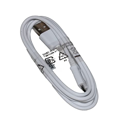 MY Melyas Ladekabel für Original Samsung Galaxy J6, A6+ (2018), A6 (2018), A7 (2018) Weiss 150cm MicroUSB Datenkabel Ladegerätkabel Aufladekabel Charge Cable Pad von MY Melyas