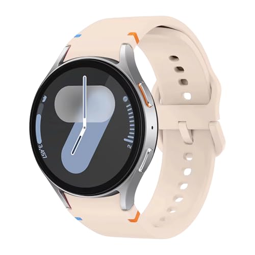 Galaxy Watch 7 Armband,für Samsung Galaxy Watch 6/5/4/FE 40mm 44mm/Galaxy Watch 6 Classic 47mm 43mm/Watch 4 Classic 42mm 46mm/Watch 5 Pro 45mm,No Gap Silikon Sport Ersatzarmband Armbänder Damen Herren von MYAPULUA