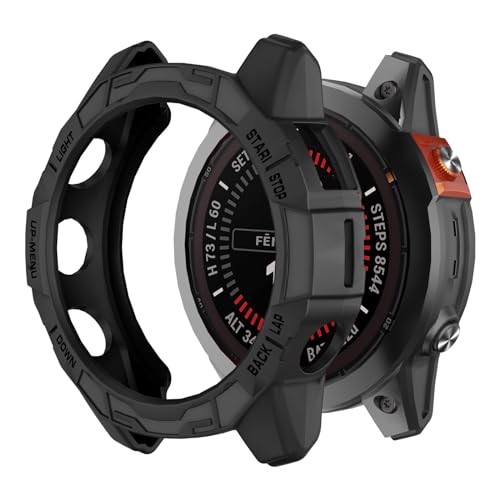 MYSNBKN Schutzhülle für Garmin Fenix 7X Pro/Fenix 7X/Epix Pro 51mm, TPU Schutzhüllen Abdeckungen Uhrenrahmen Protector Shell Zubehör von MYSNBKN