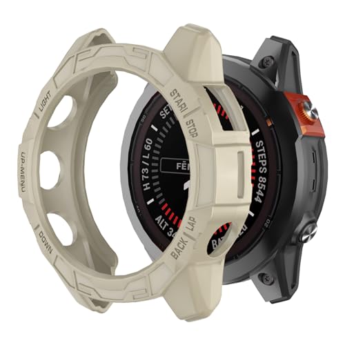 MYSNBKN Schutzhülle für Garmin Fenix 7X Pro/Fenix 7X/Epix Pro 51mm, TPU Schutzhüllen Abdeckungen Uhrenrahmen Protector Shell Zubehör von MYSNBKN