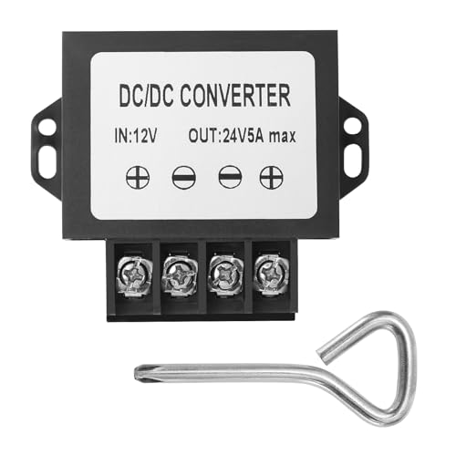 MZHOU DC 12V auf 24V 5A Spannungserhöher DC10V-20V auf 24V 120W MAX Spannungswandler DC DC Wandler Stromadapter Spannungsregler Konverter. von MZHOU