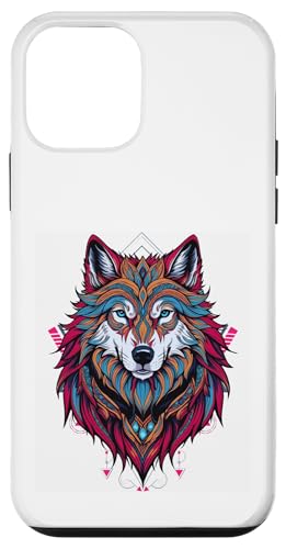 Hülle für iPhone 12 mini Heiliger mystischer Geist Tier heulender Wolf Wölfe Liebhaber von Machine Elf Dreamscape Inc.