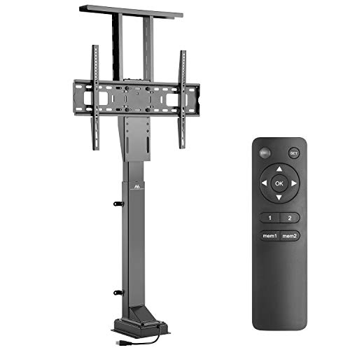 Maclean MC-866 Elektrisch höhenverstellbare TV Halterung zum Einbau 37-65" Fehrseher Lift mit Fernbedienung max 50kg max VESA 600x400 von Maclean