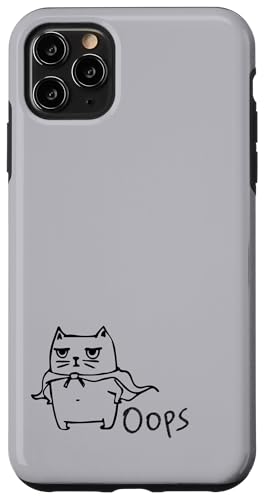 Hülle für iPhone 11 Pro Max Funny Cat Hero von Madeiradesigns