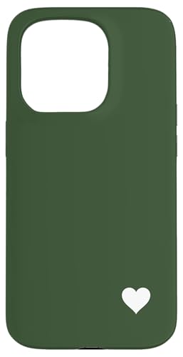 Hülle für iPhone 15 Pro Green sweet heart selflove love von Madeiradesigns