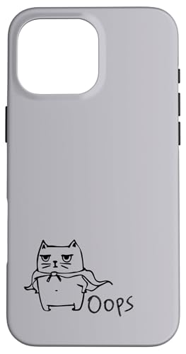 Hülle für iPhone 16 Pro Max Funny Cat Hero von Madeiradesigns