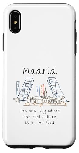 Lustiges Madrid Spanien Souvenir handgezeichnetes Kunstgeschenk Hülle für iPhone XS Max von Madrid Spain Souvenir Gift