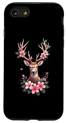 Hülle für iPhone SE (2020) / 7 / 8 Herzmadl Damen Volksfest Hirsch Blumen Trachten von Mädchen Trachtenshirts und Damen Dirndl