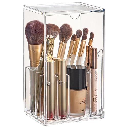 Transparente Aufbewahrungsbox Für Make-up-Pinsel – Zur Hautpflege, Lippenstift, Kosmetik, Kosmetik-Aufbewahrungsbox Für Den Schminktisch Im Schlafzimmer (B) von Mafagwre