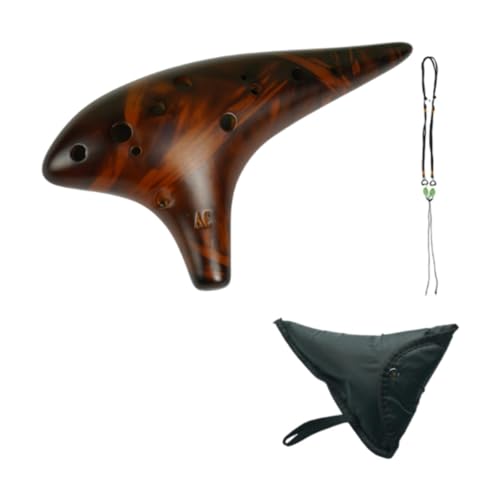 MagiDeal 12 Loch Ocarinas Ocarina Instrument mit Halsriemenkabel Musikinstrument reiner Ton für Ehemann Musikliebhaber Musiker Geschenk, Gelb MagiDeal 12 Loch Ocarinas Ocarina Instrument mit Halsriemenkabel Musikinstrument reiner Ton für Ehemann Musikliebhaber Musiker Geschenk, Gelb von MagiDeal