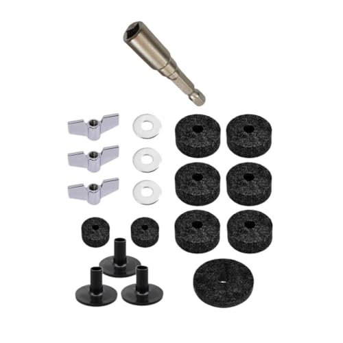 MagiDeal 19 Stücke Becken Zubehör Flügel Nuts Waschmaschinen tragbare Schnellfreisetzungen Drum Teile Drum für Show Live Bühne Reparatur, Schwarz MagiDeal 19 Stücke Becken Zubehör Flügel Nuts Waschmaschinen tragbare Schnellfreisetzungen Drum Teile Drum für Show Live Bühne Reparatur, Schwarz von MagiDeal