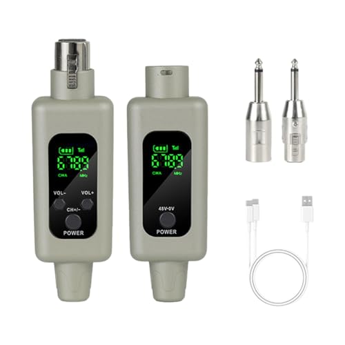 MagiDeal Audio -Kabelless -Getriebegeräte Wieder aufladbare XLR -Mikrofon -Adapter -Kit XLR -Mikrofonwandler für Kartenlautsprecher Musiker einstellen, Grau, 1 von 1 MagiDeal Audio -Kabelless -Getriebegeräte Wieder aufladbare XLR -Mikrofon -Adapter -Kit XLR -Mikrofonwandler für Kartenlautsprecher Musiker einstellen, Grau, 1 von 1 von MagiDeal