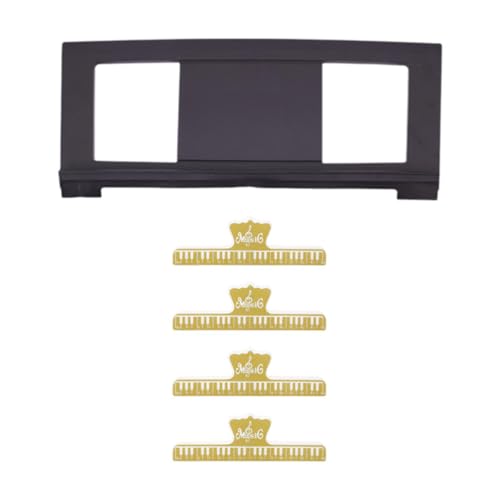 MagiDeal Keyboard Music Stand Keyboard Score Inhaber Music Book Holder, tragbares, Blattständer Klavierzubehör für Anfängergeschenke, mit Vier Goldenen Clips MagiDeal Keyboard Music Stand Keyboard Score Inhaber Music Book Holder, tragbares, Blattständer Klavierzubehör für Anfängergeschenke, mit Vier Goldenen Clips von MagiDeal