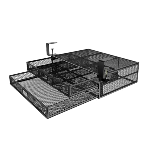 MagiDeal zum Anklemmen unter dem Schreibtisch mit 2 Ebenen, vielseitig einsetzbar für Wohnzimmer, platzsparend, ausziehbare Schubladen, von MagiDeal