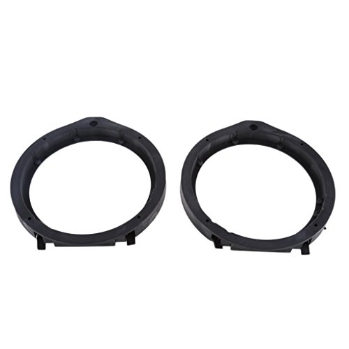 magideal 2 schwarz 16,5 cm Autoradio Einbaurahmen Lautsprecher Spacer Adapter Ringe für Honda Civic, Accord, CRV, Fit, City von MagiDeal