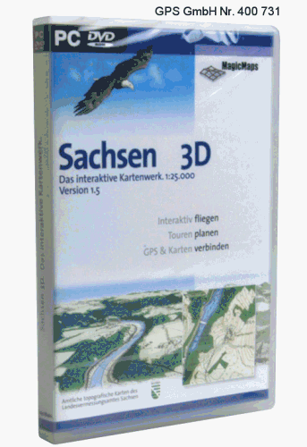 Sachsen 3D Version 1.5 (DVD-ROM) von Magic Maps