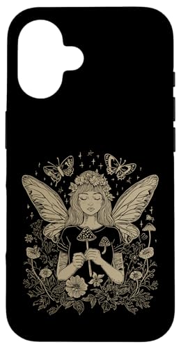 Hülle für iPhone 16 Niedliches Fairycore-Blumenmuster, schöne Fee, ästhetische Mädchen und Frauen von Magical Fairycore Aestethic Tees