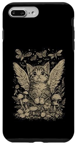 Hülle für iPhone 7 Plus/8 Plus Niedliche Fairycore Blumenkatze ästhetische Mädchen Frauen Feenkatze von Magical Fairycore Aestethic Tees