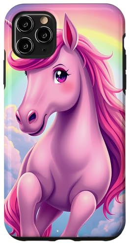 Hülle für iPhone 11 Pro Max Bunte Einhorn-Wolken und Regenbogen-Liebhaber von Magical Rainbow Unicorns for Kids and Adults