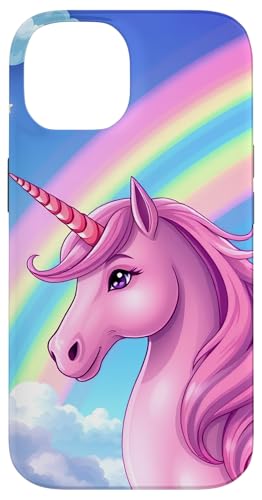 Hülle für iPhone 14 Skurrile rosa Einhorn Regenbogen Wolke Fantasie von Magical Rainbow Unicorns for Kids and Adults