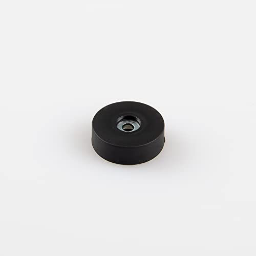 Magna-C® Neodym-Magnet gummiert schwarz | Magnet mit zylindrischer Senkung | Ideal für lackierte Flächen | Haftkraft 2,5KG | 186 x 6mm von Magna-C
