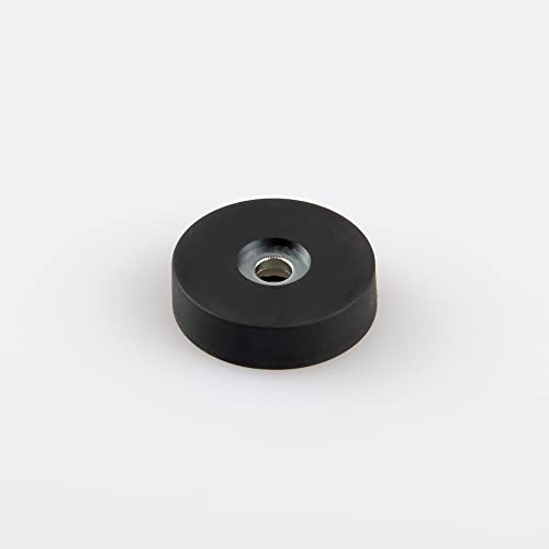Magna-C® Neodym-Magnet gummiert schwarz | Magnet mit zylindrischer Senkung | Ideal für lackierte Flächen | Haftkraft 3,8KG | Ø22 x 6mm von Magna-C