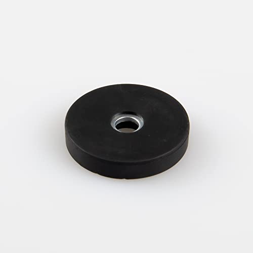 Magna-C® Neodym-Magnet gummiert schwarz | Magnet mit zylindrischer Senkung | Ideal für lackierte Flächen | Haftkraft 8,9KG | Ø31 x 6mm von Magna-C