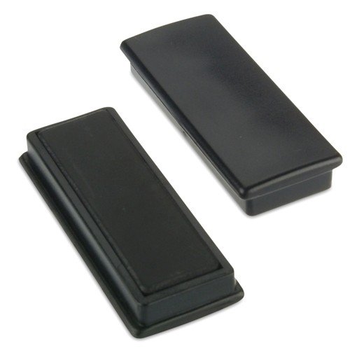 20 x Rechteck-Magnet Ferrit 53 x 22,5 x 9 mm L x B x H Pinnwand Magnete Memomagnet - hält 1,5 kg - Büromagnet Kühlschrankmagnet, Farbe:schwarz von Magnosphere