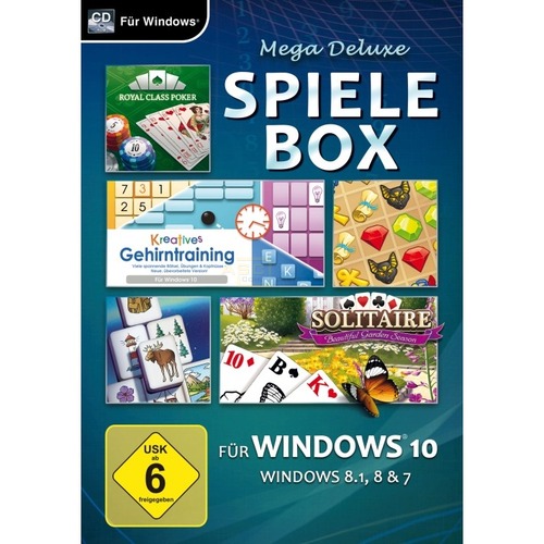 Mega Deluxe Spielebox für Windows 10      (PC) von Magnussoft