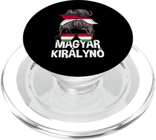 Magyar Kiralyn Ungarische Königin Unordnung Haarknoten Ungarn Frauen PopSockets PopGrip für MagSafe von Magyarorszag Hungarian Flag Magyar Hungary Roots