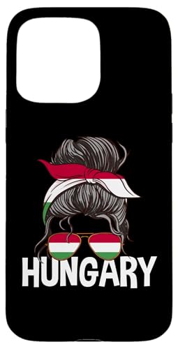 Ungarisches Mädchen Unordentlicher Haarknoten, ungarische Flagge für Frauen Hülle für iPhone 15 Pro Max von Magyarorszag Hungarian Flag Magyar Hungary Roots